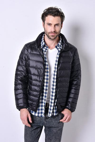 Chaqueta de plumas ligera con cuello ajustado - Image 6