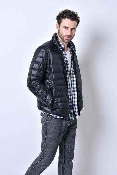 Chaqueta de plumas ligera con cuello ajustado - Image 8
