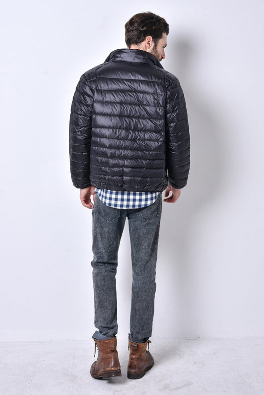 Chaqueta de plumas ligera con cuello ajustado - Image 9