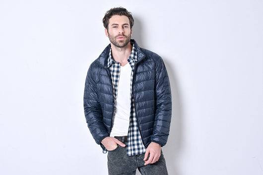 Chaqueta de plumas ligera con cuello ajustado - Image 12
