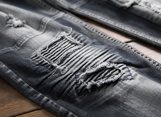 Pantalón Slim con Detalles Rotos para Hombre - Image 15
