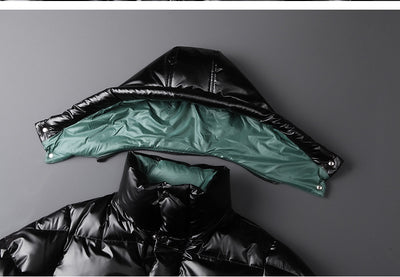 Chaqueta Acolchada Brillante para Parejas - Estilo Moderno y Cálido - Image 13
