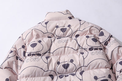 Abrigo Acolchado de Algodón Little Bear para Amantes de la Moda - Image 9