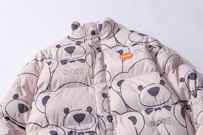 Abrigo Acolchado de Algodón Little Bear para Amantes de la Moda - Image 10