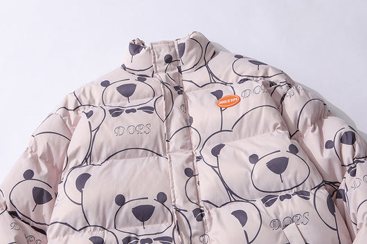 Abrigo Acolchado de Algodón Little Bear para Amantes de la Moda - Image 10