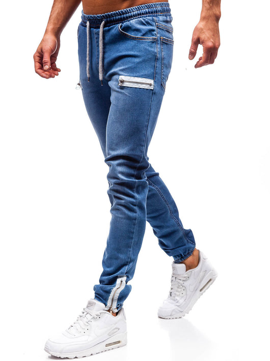 Jeans Deportivos de Mezclilla Europea y Americana para Hombre - Image 12