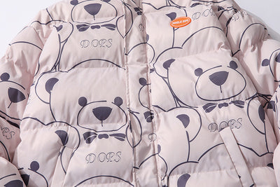 Abrigo Acolchado de Algodón Little Bear para Amantes de la Moda - Image 13