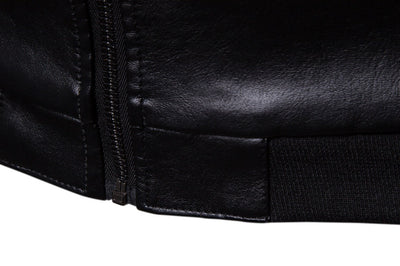 Abrigo de Cuero con Capucha Estilo Británico para Hombre - Image 13