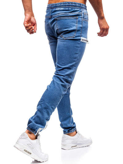 Jeans Deportivos de Mezclilla Europea y Americana para Hombre - Image 13