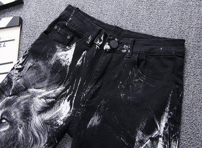 Jeans con Estampado de Lobo - Image 14