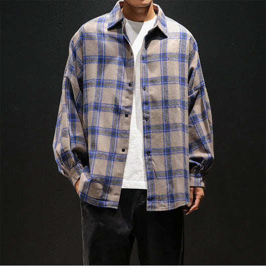 Camisa Casual de Cuadros Manga Larga para Hombre - Image 5