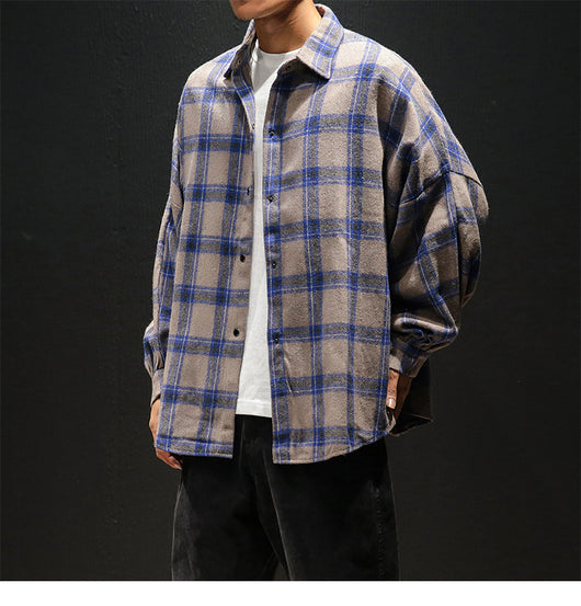 Camisa Casual de Cuadros Manga Larga para Hombre - Image 6