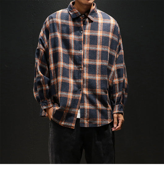 Camisa Casual de Cuadros Manga Larga para Hombre - Image 10