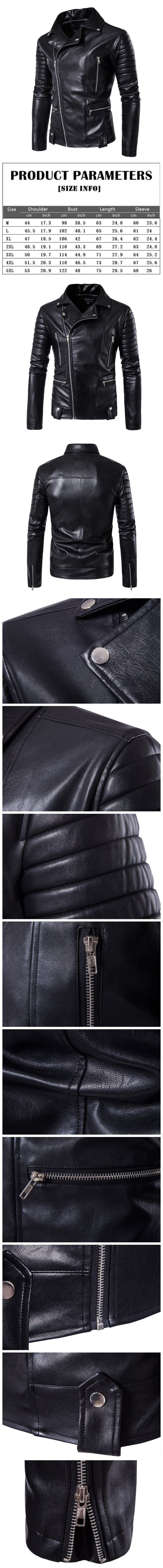 Chaqueta de Cuero para Motociclista - Image 13