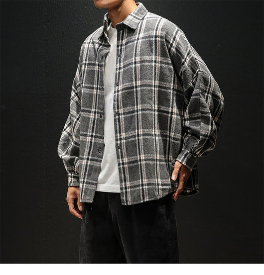 Camisa Casual de Cuadros Manga Larga para Hombre - Image 16
