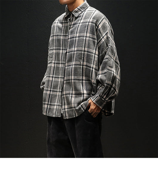 Camisa Casual de Cuadros Manga Larga para Hombre - Image 17