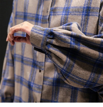 Camisa Casual de Cuadros Manga Larga para Hombre - Image 18