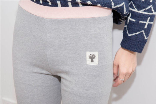 Leggings Mujer Algodón Gato Cintura Alta Talla Grande Primavera - Image 11