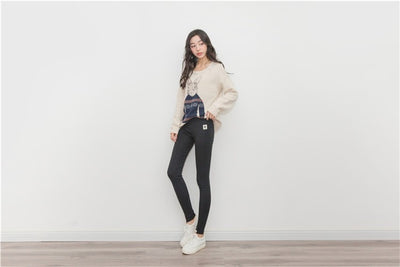Leggings Mujer Algodón Gato Cintura Alta Talla Grande Primavera - Image 22