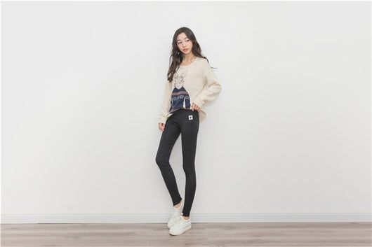 Leggings Mujer Algodón Gato Cintura Alta Talla Grande Primavera - Image 22