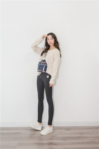 Leggings Mujer Algodón Gato Cintura Alta Talla Grande Primavera - Image 24