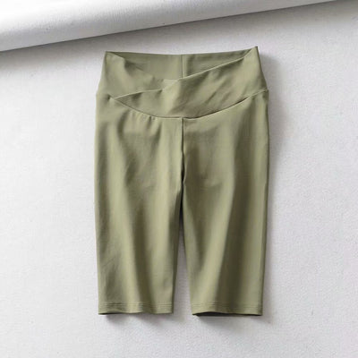 Leggings Deportivos de Cintura Alta con Pliegues y Secado Rápido - Image 9
