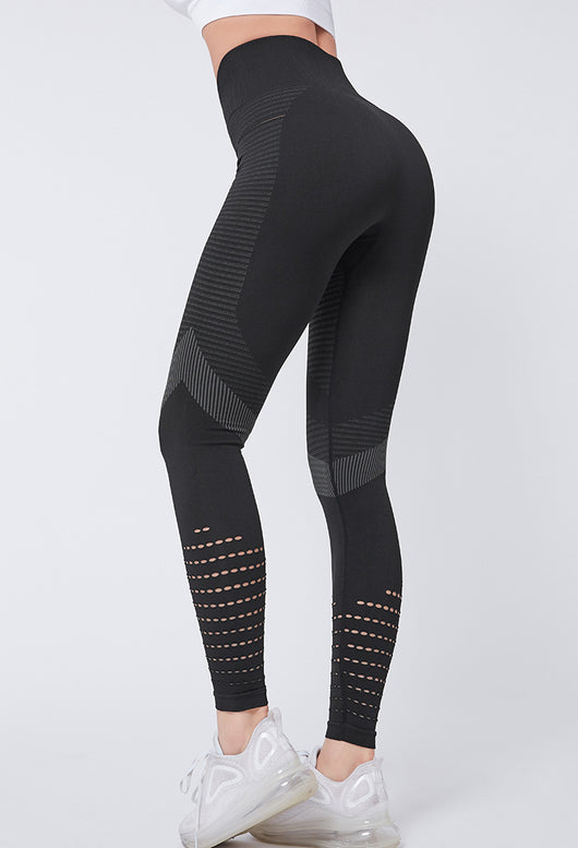 Pantalones de yoga con detalles recortados para mujer - Image 16