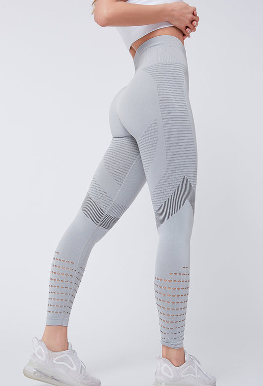 Pantalones de yoga con detalles recortados para mujer - Image 22