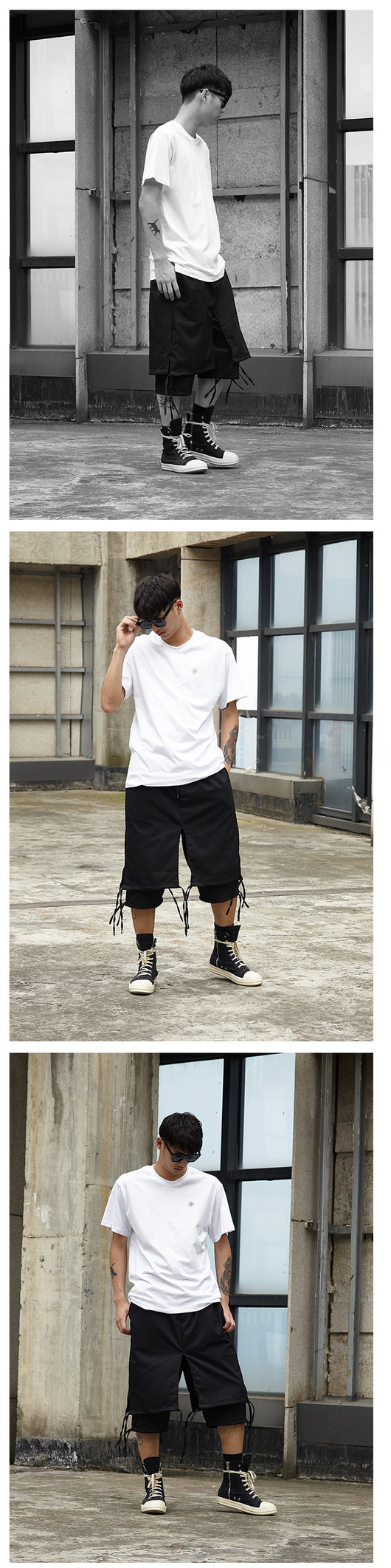 Pantalones Cortos Cropped de Doble Capa - Image 6