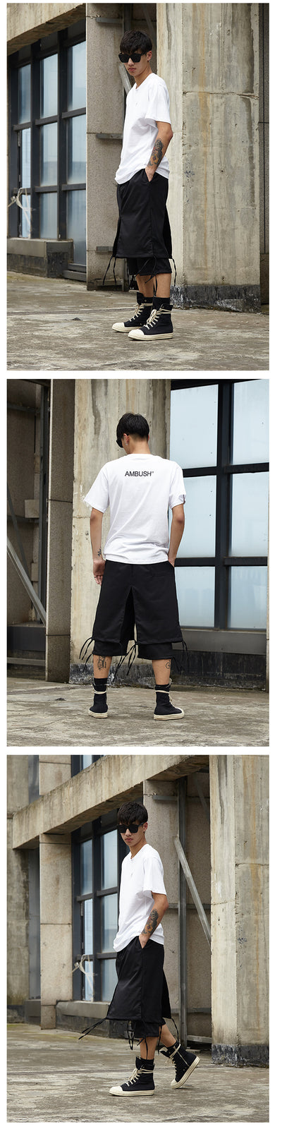 Pantalones Cortos Cropped de Doble Capa - Image 8