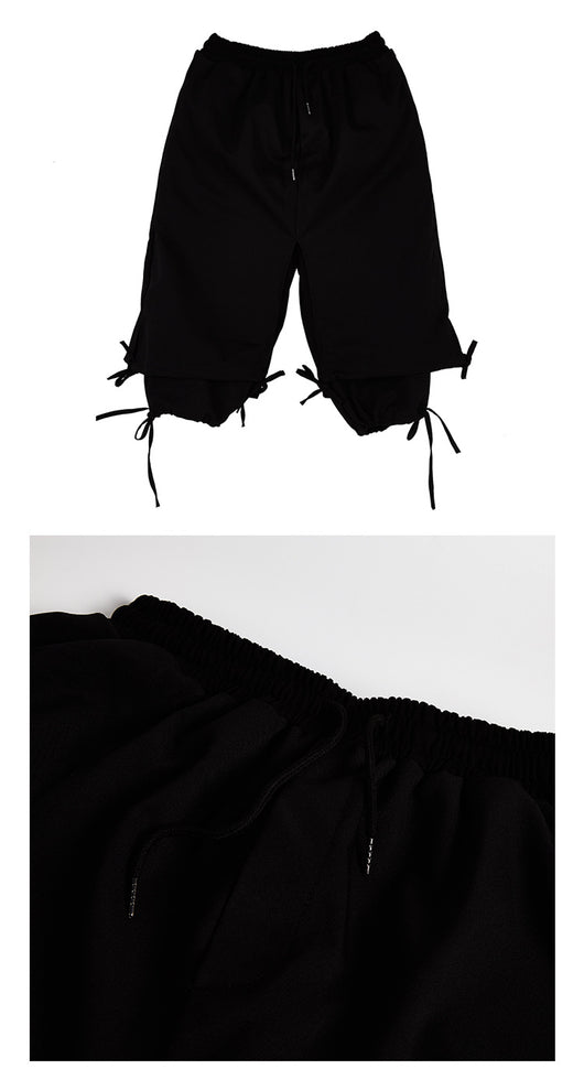 Pantalones Cortos Cropped de Doble Capa - Image 10