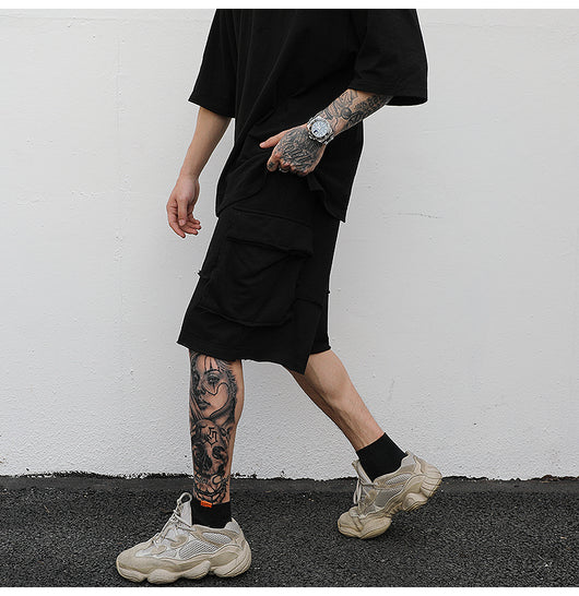 Shorts Cargo Talla Grande con Detalles Rotos - Comodidad Urbana - Image 19
