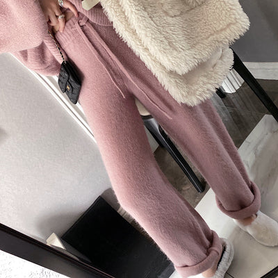 Pantalones Anchos de Punto Casual - Image 20