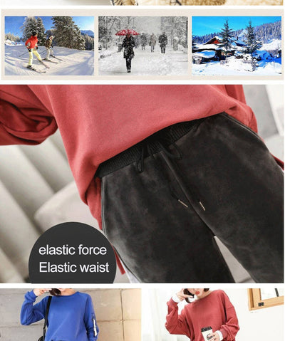 Pantalones Joggers de Lana y Cachemira para Invierno - Cómodos y Cálidos - Image 12