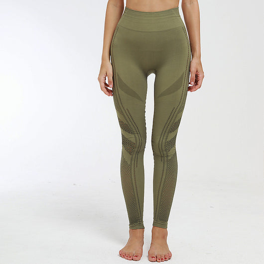 Pantalones Yoga Ajustados Sin Costuras - Diseño Deportivo de Alta Elasticidad - Image 21
