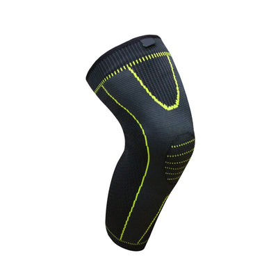 Protectores de piernas deportivos con compresión tejida para rodillas - Image 6