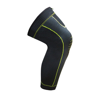 Protectores de piernas deportivos con compresión tejida para rodillas - Image 7