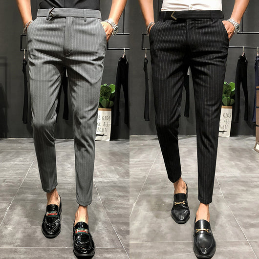 Pantalones Cropped a Rayas - Elegancia Profesional y Moderna - Image 4