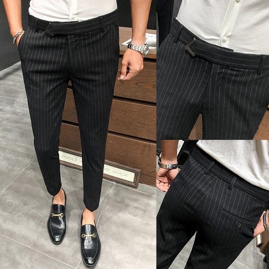 Pantalones Cropped a Rayas - Elegancia Profesional y Moderna - Image 8