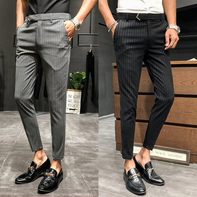 Pantalones Cropped a Rayas - Elegancia Profesional y Moderna - Image 9