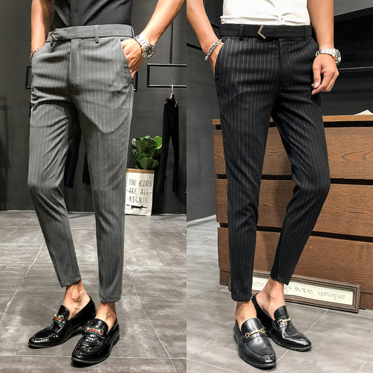 Pantalones Cropped a Rayas - Elegancia Profesional y Moderna - Image 9