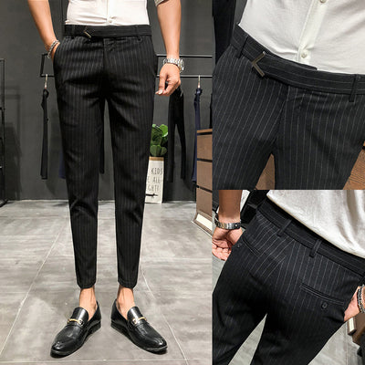 Pantalones Cropped a Rayas - Elegancia Profesional y Moderna - Image 11