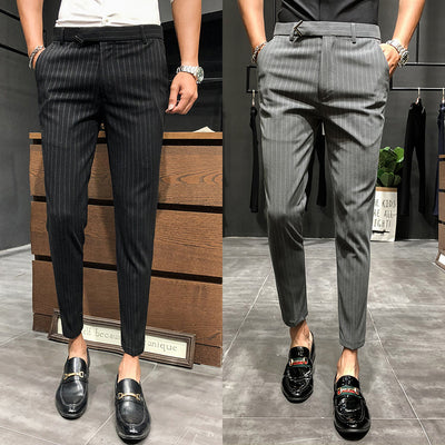 Pantalones Cropped a Rayas - Elegancia Profesional y Moderna - Image 13