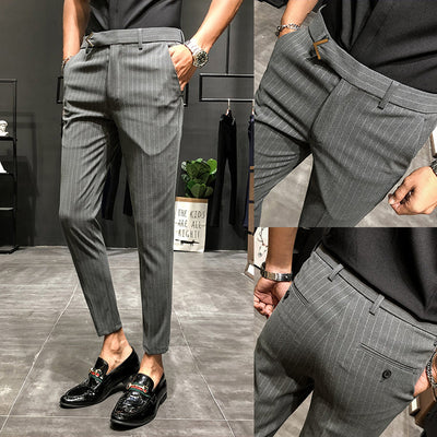 Pantalones Cropped a Rayas - Elegancia Profesional y Moderna - Image 14