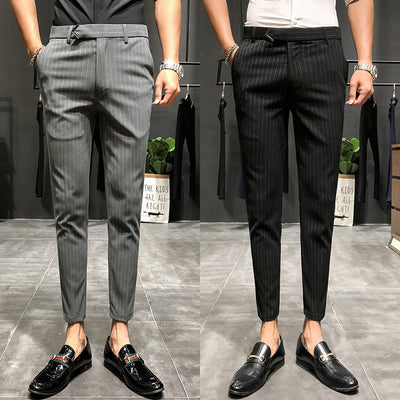 Pantalones Cropped a Rayas - Elegancia Profesional y Moderna - Image 17