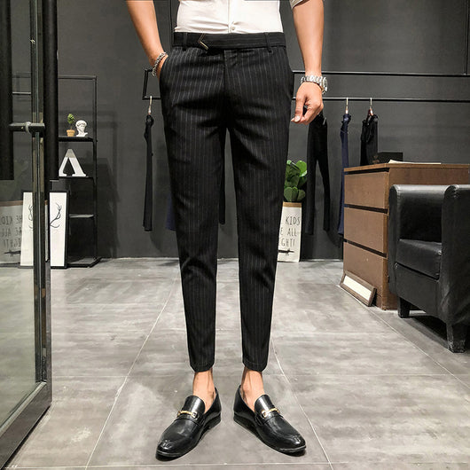 Pantalones Cropped a Rayas - Elegancia Profesional y Moderna - Image 19