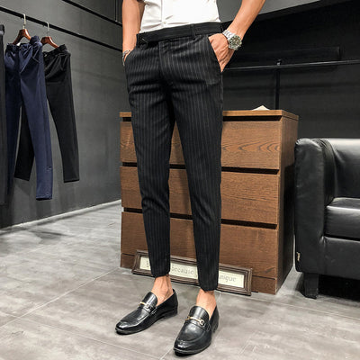 Pantalones Cropped a Rayas - Elegancia Profesional y Moderna - Image 21
