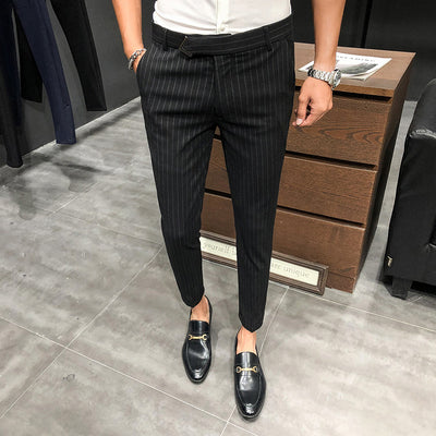 Pantalones Cropped a Rayas - Elegancia Profesional y Moderna - Image 22