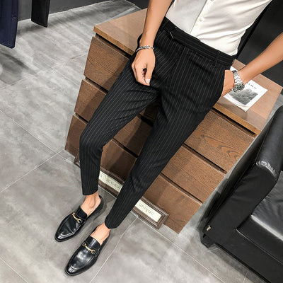 Pantalones Cropped a Rayas - Elegancia Profesional y Moderna - Image 23