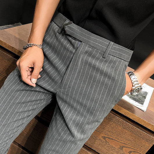 Pantalones Cropped a Rayas - Elegancia Profesional y Moderna - Image 34